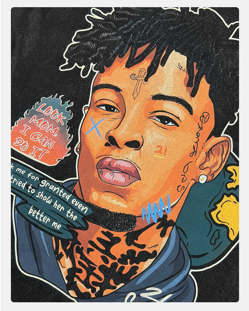 21 Savage By Comics 47 Sweatshirt