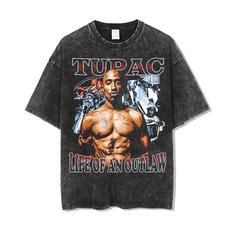 TUPAC "LIFE OF AN OUTLAW" TEE 2024