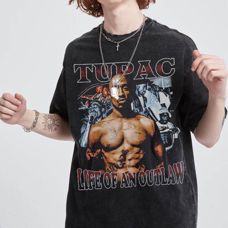 TUPAC "LIFE OF AN OUTLAW" TEE 2024