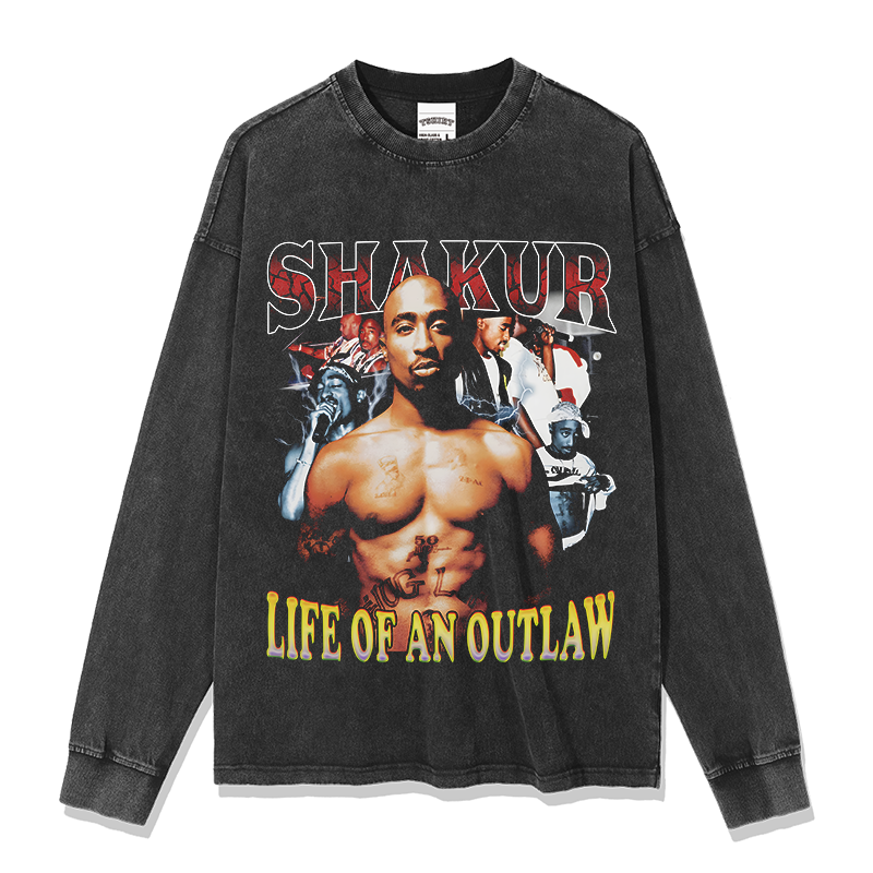 TUPAC SHAKUR "LIFE OF AN OUTLAW" SWEATSHIRT 2024