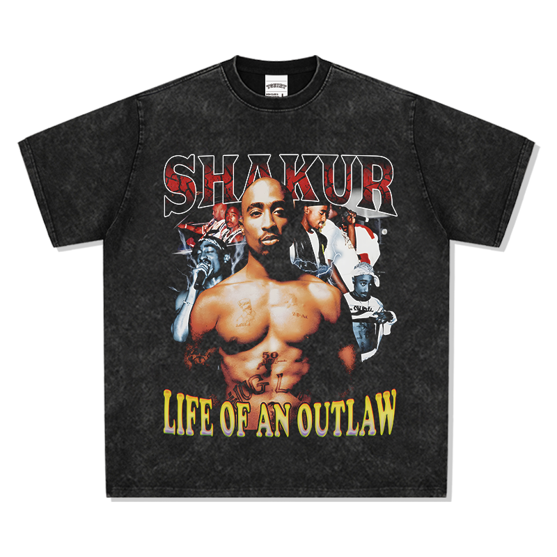 TUPAC SHAKUR "LIFE OF AN OUTLAW" TEE 2024