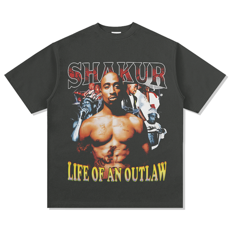 TUPAC SHAKUR "LIFE OF AN OUTLAW" TEE 2024