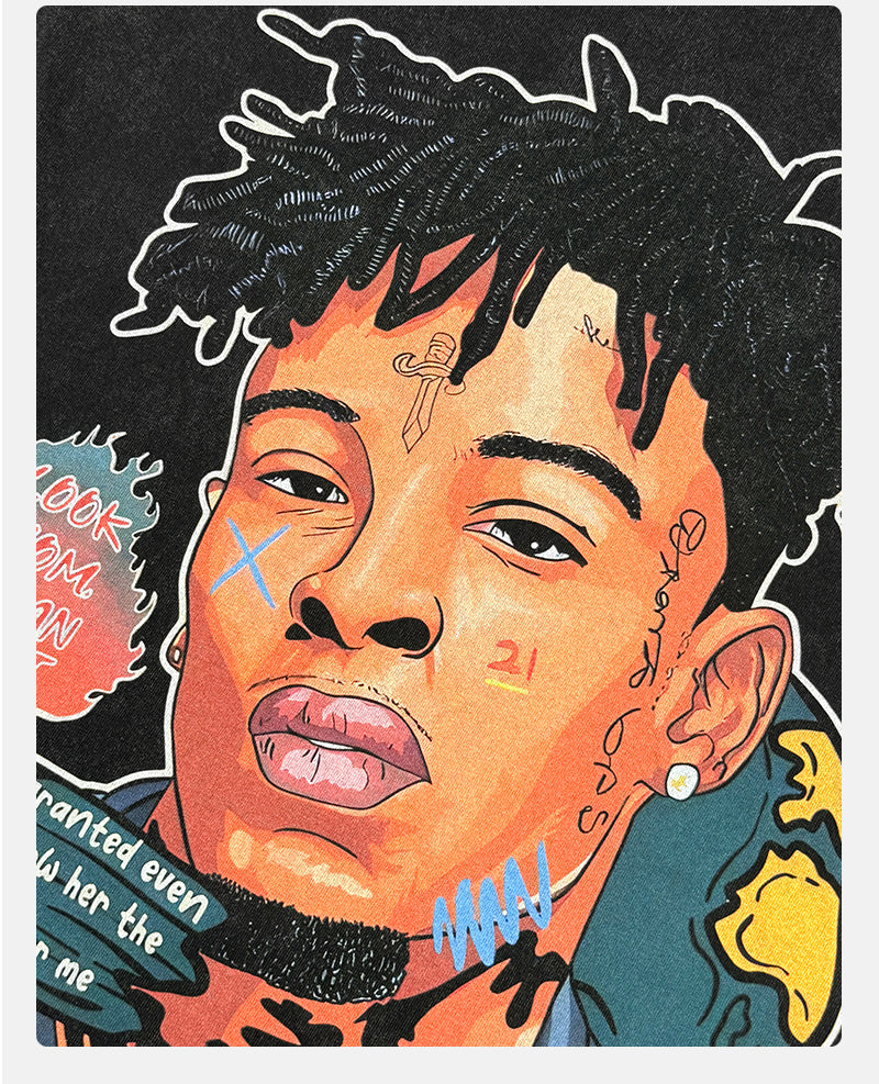 21 Savage By Comics 47 Sweatshirt