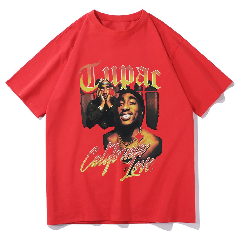 Rapper Tupac T Shirt Hip Hop Loose Oversized