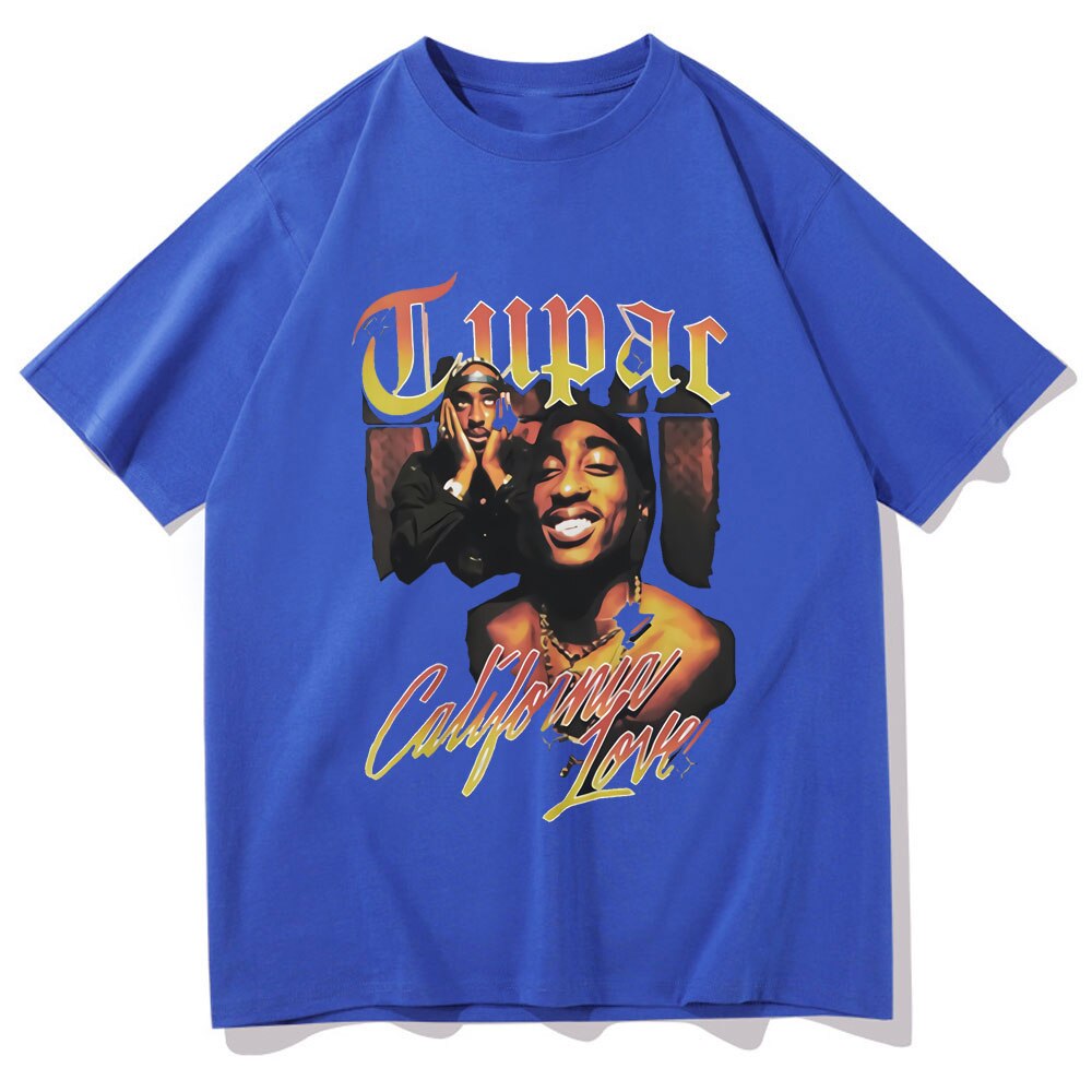 Rapper Tupac T Shirt Hip Hop Loose Oversized