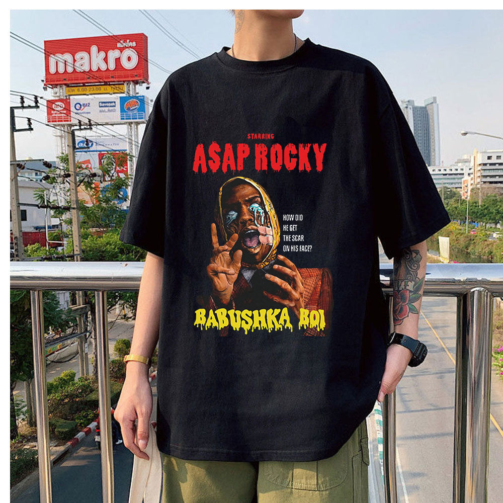 Asap Rocky Graphic Printed T shirt Oversized Unisex