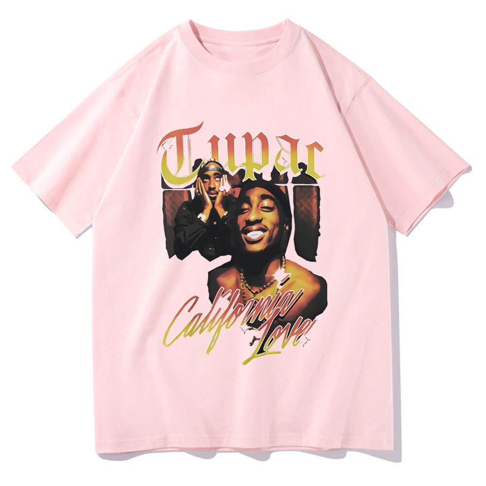 Rapper Tupac T Shirt Hip Hop Loose Oversized