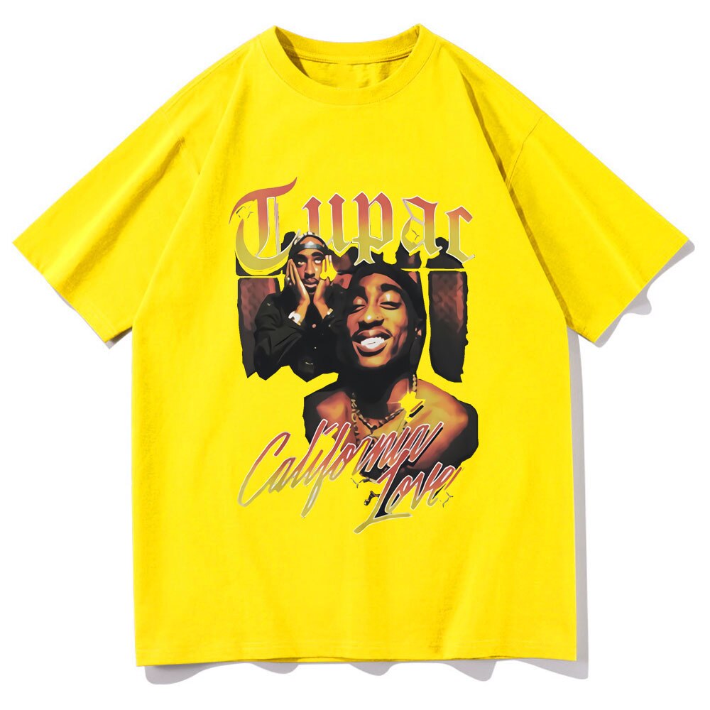 Rapper Tupac T Shirt Hip Hop Loose Oversized