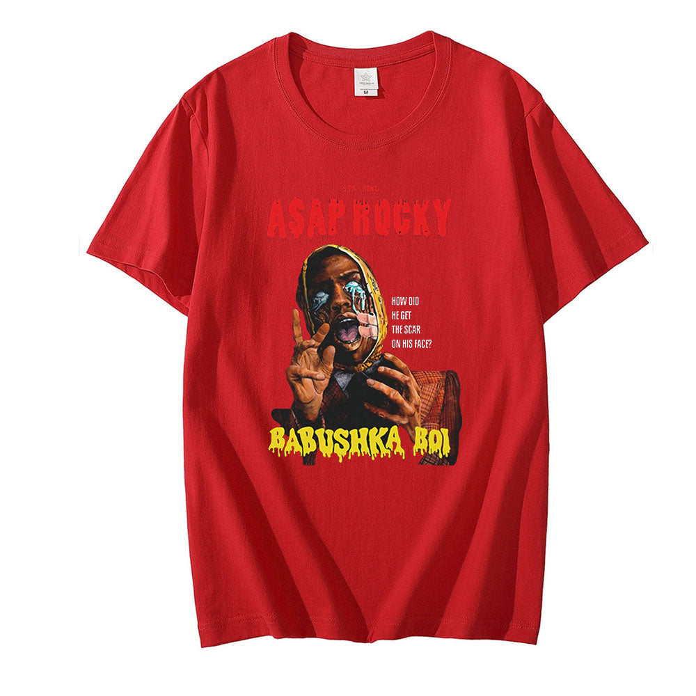 Asap Rocky Graphic Printed T shirt Oversized Unisex