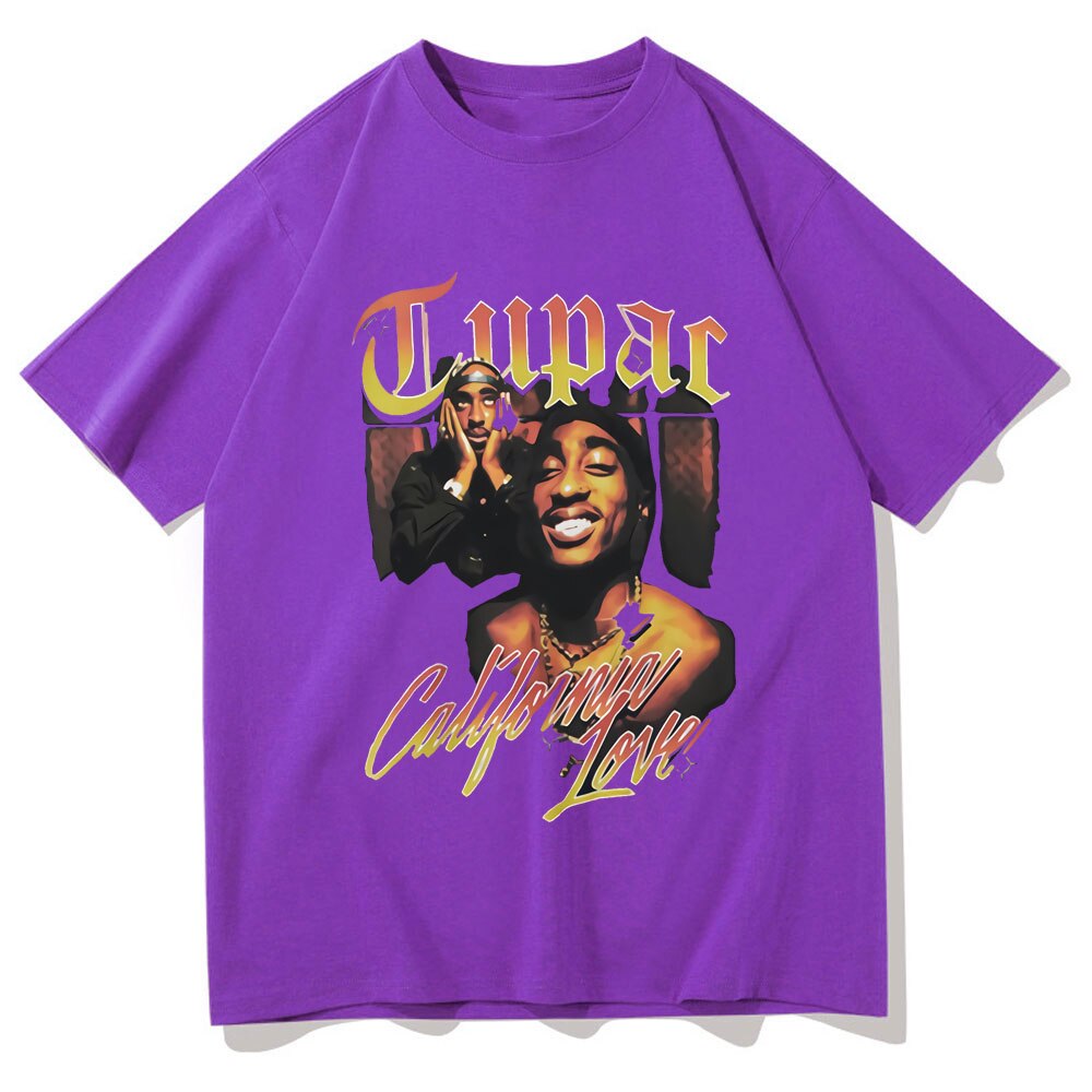 Rapper Tupac T Shirt Hip Hop Loose Oversized