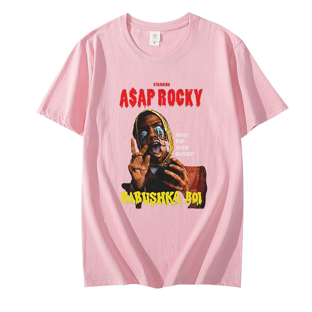 Asap Rocky Graphic Printed T shirt Oversized Unisex