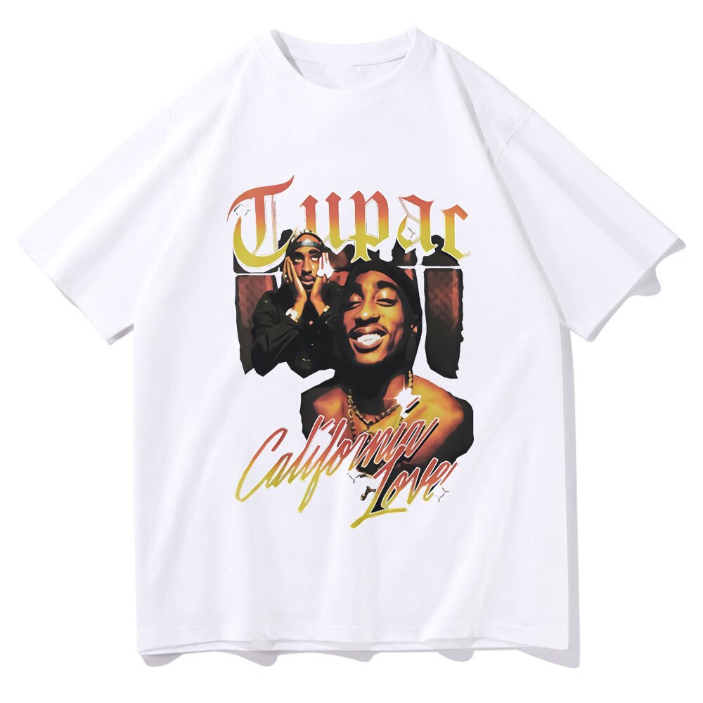 Rapper Tupac T Shirt Hip Hop Loose Oversized