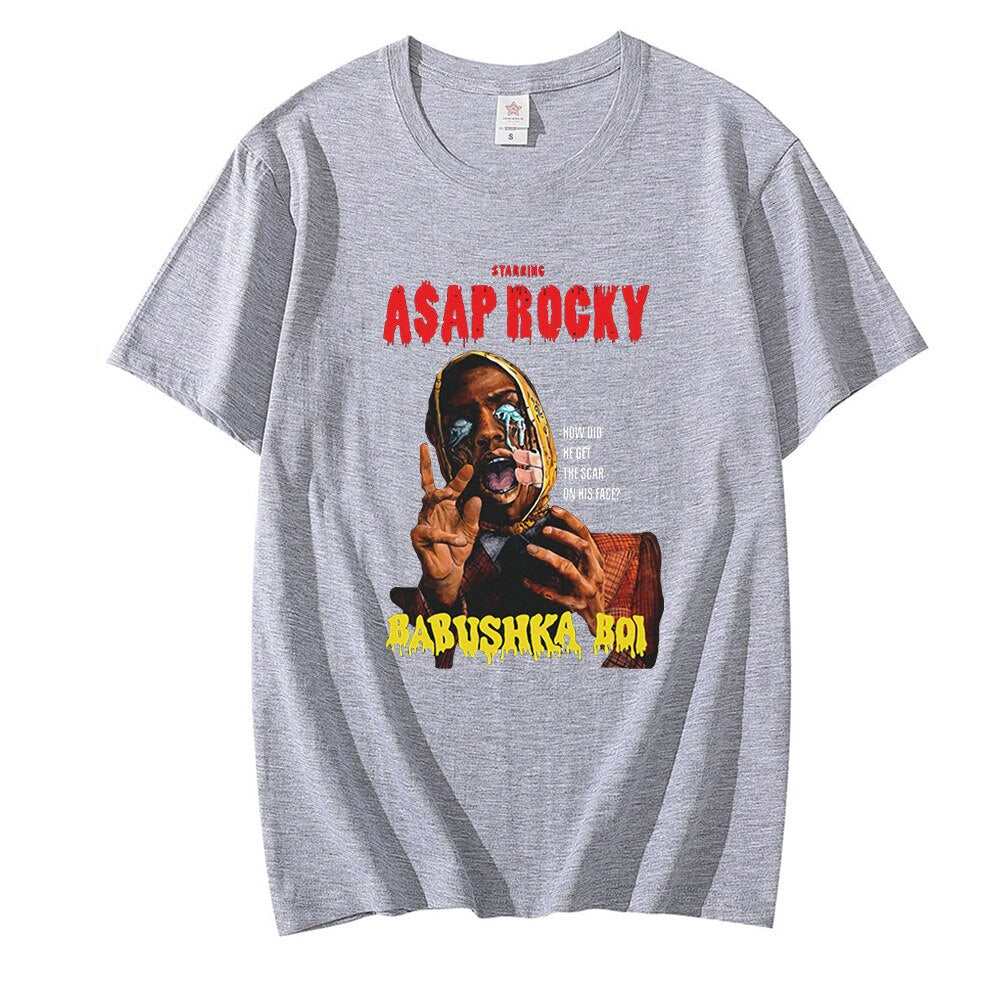 Asap Rocky Graphic Printed T shirt Oversized Unisex