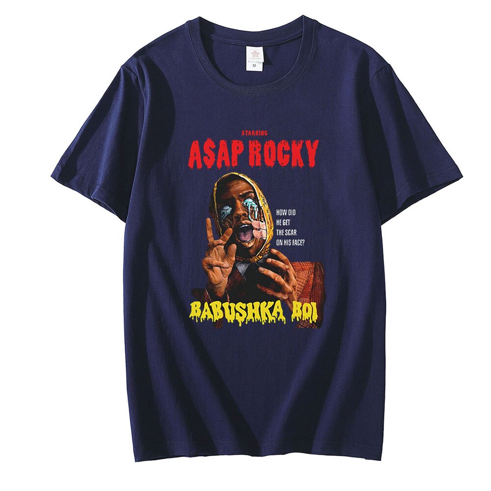 Asap Rocky Graphic Printed T shirt Oversized Unisex