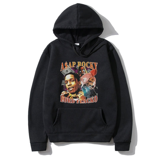 ASAP Rocky Hoodies Casual Streetwear pullover