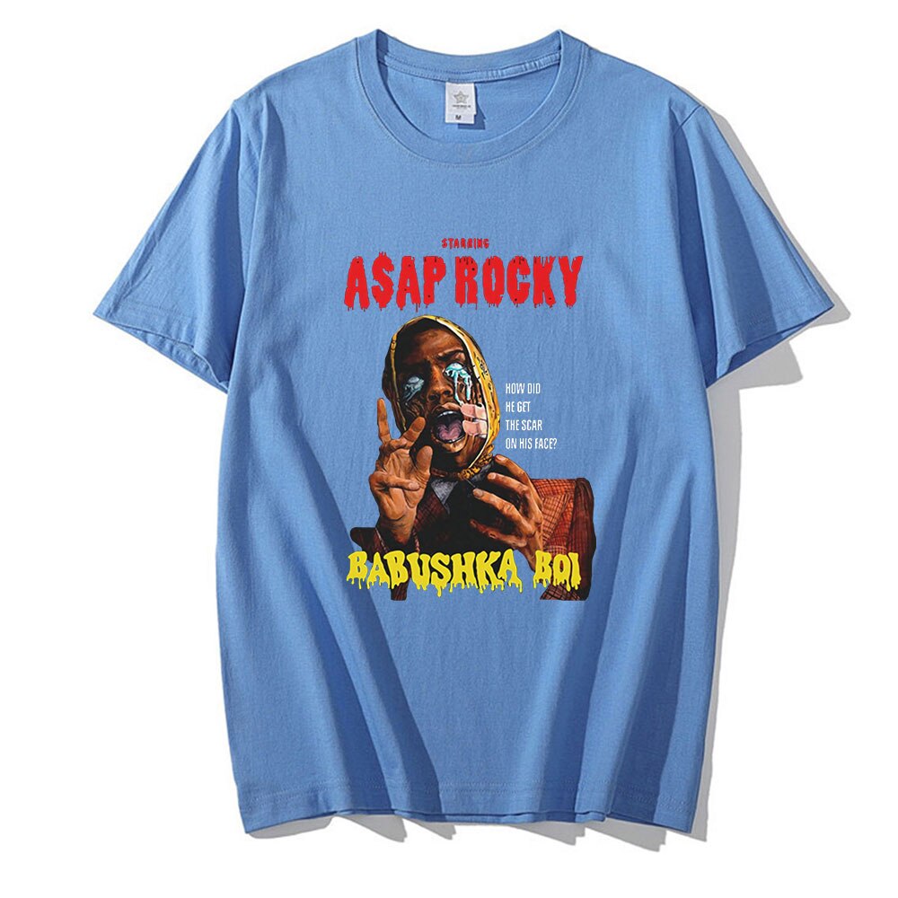 Asap Rocky Graphic Printed T shirt Oversized Unisex