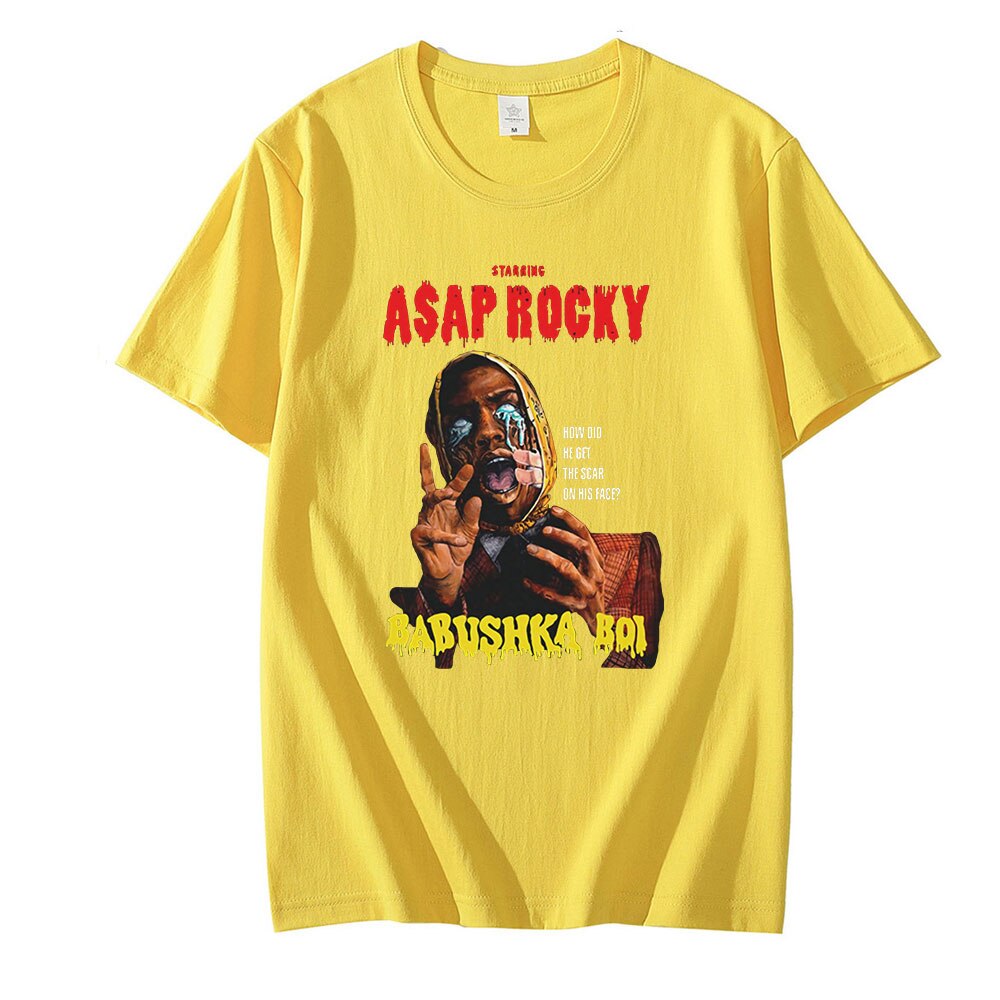 Asap Rocky Graphic Printed T shirt Oversized Unisex