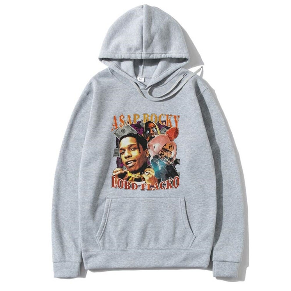 ASAP Rocky Hoodies Casual Streetwear pullover