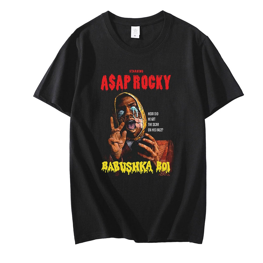 Asap Rocky Graphic Printed T shirt Oversized Unisex