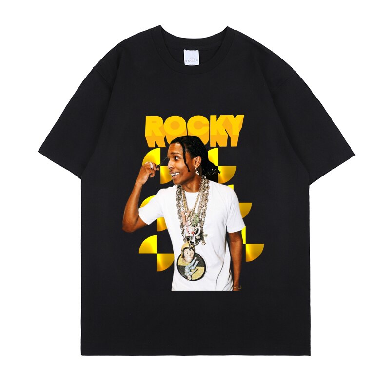 ASAP Rocky T shirt Streetwear Camisetas Hombre