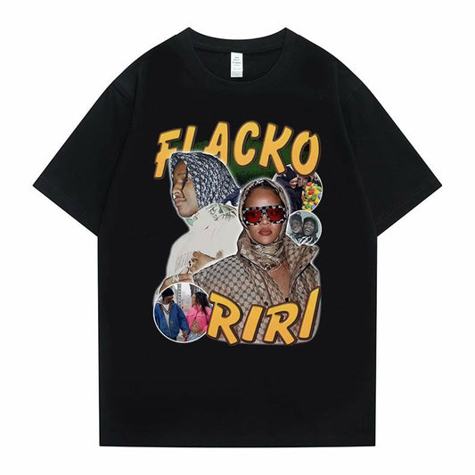 Asap Rocky Fiacko Riri Graphic Print T shirt Vintage  Unisex