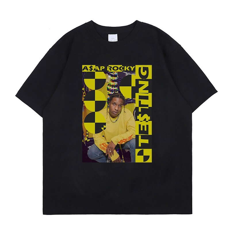 ASAP Rocky T shirt Streetwear Camisetas Hombre