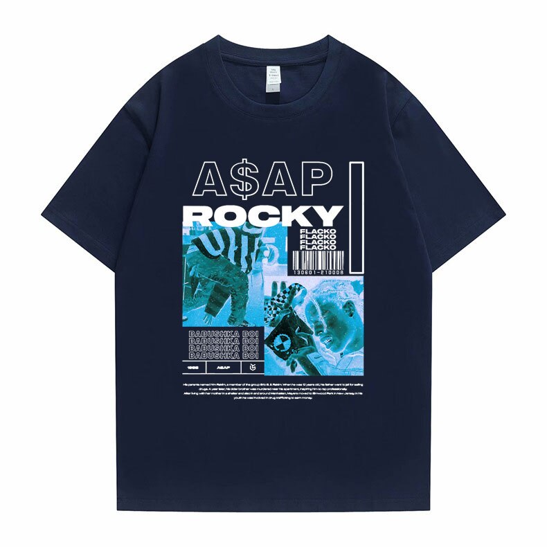 Asap Rocky  T shirt Oversized Streetwear Unisex