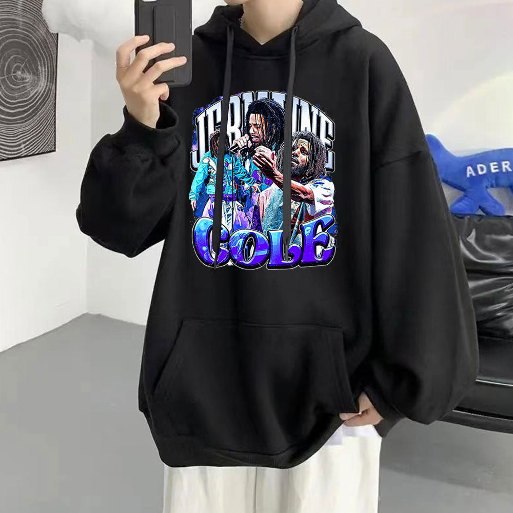 J Cole Crooked Smile Hoodies Oversized