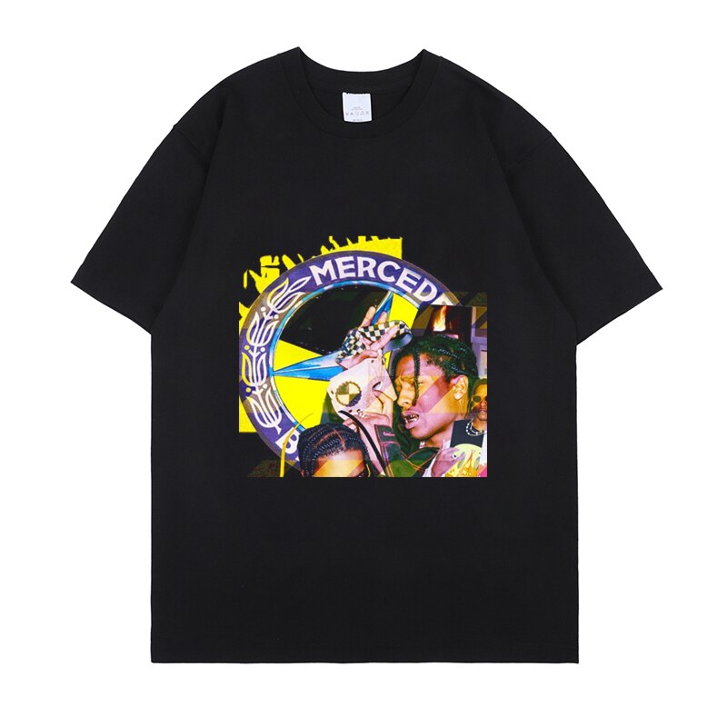 ASAP Rocky T shirt Streetwear Camisetas Hombre