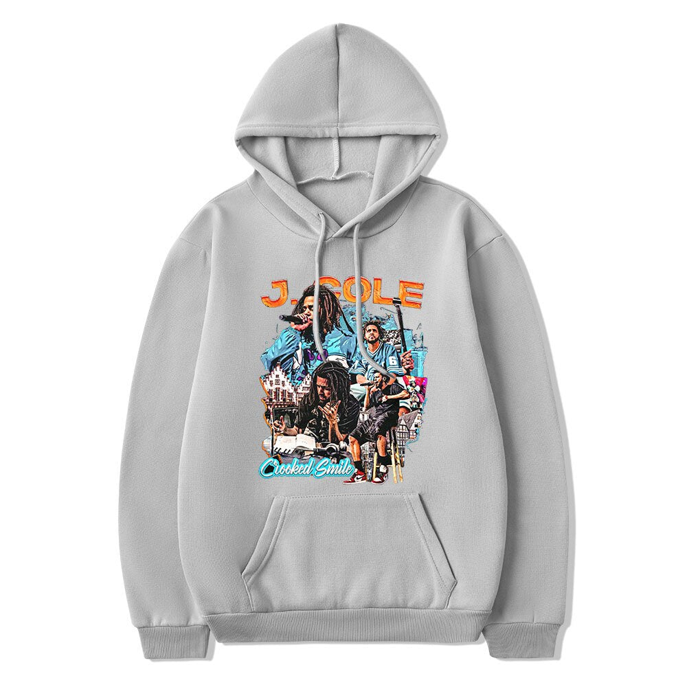 Rapper J Cole Crooked Smile Hoodie