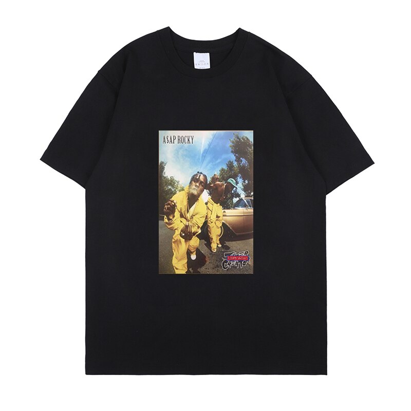 ASAP Rocky T shirt Streetwear Camisetas Hombre