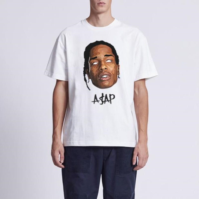 ASAP Rocky T shirts Loose Casualwear