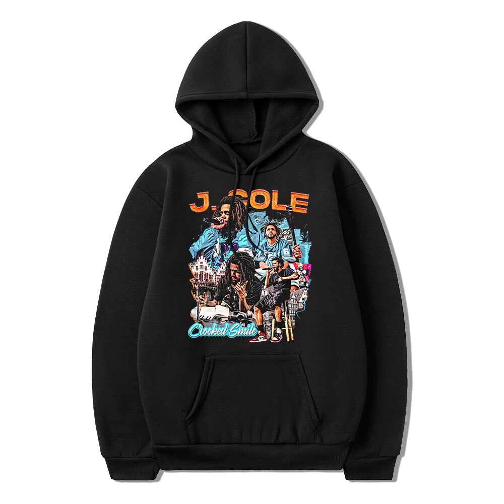 Rapper J Cole Crooked Smile Hoodie