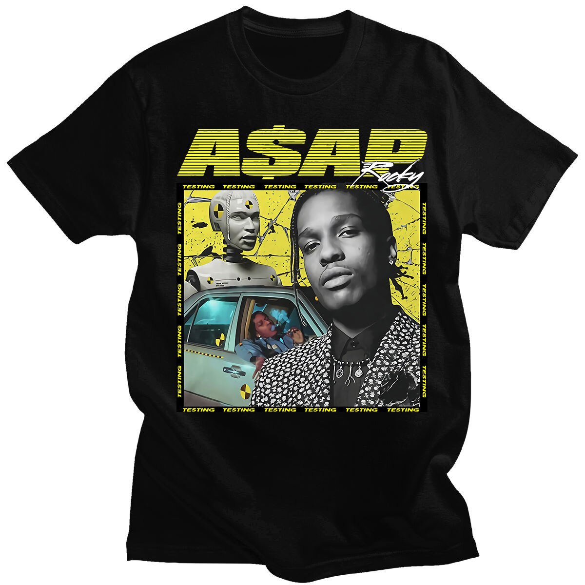 ASAP Rocky T shirt Streetwear Camisetas Hombre