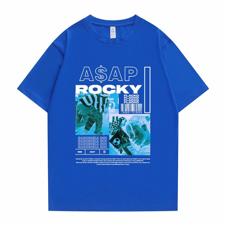 Asap Rocky  T shirt Oversized Streetwear Unisex