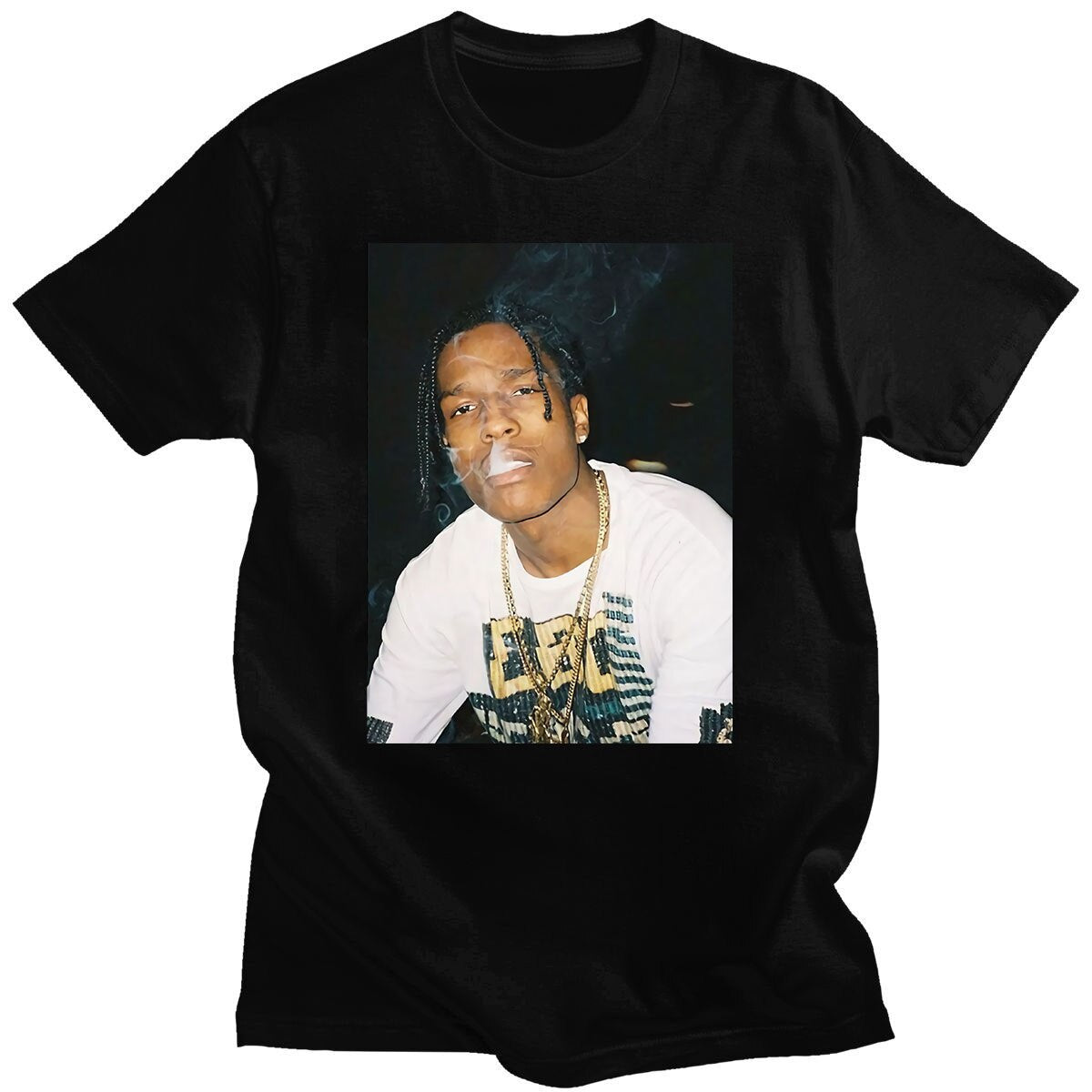 ASAP Rocky T shirt Streetwear Camisetas Hombre