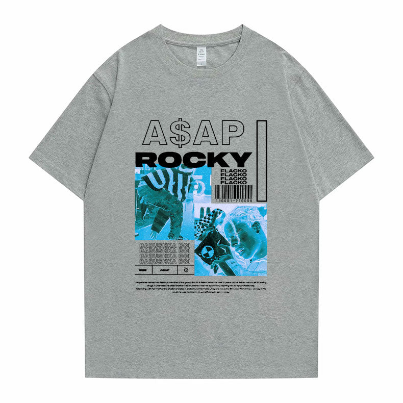 Asap Rocky  T shirt Oversized Streetwear Unisex