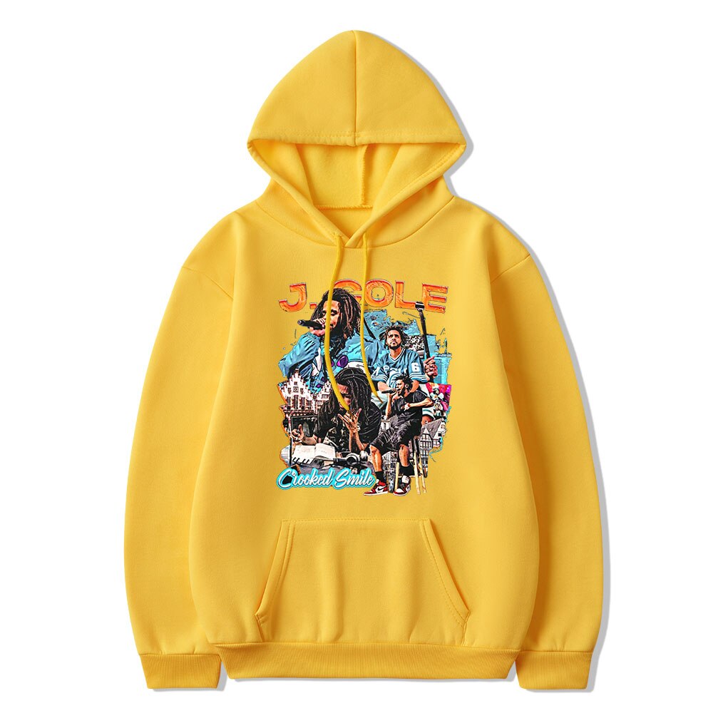 Rapper J Cole Crooked Smile Hoodie