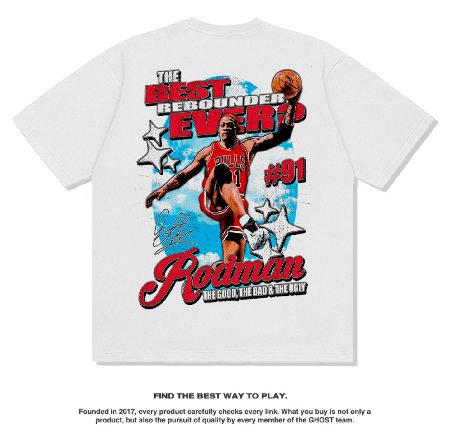 Dennis Rodman TEE NBA 2024